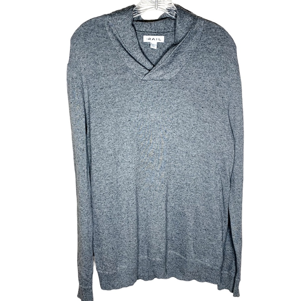 The Rail pullover long sleeve shawl collar 100% cotton sweater